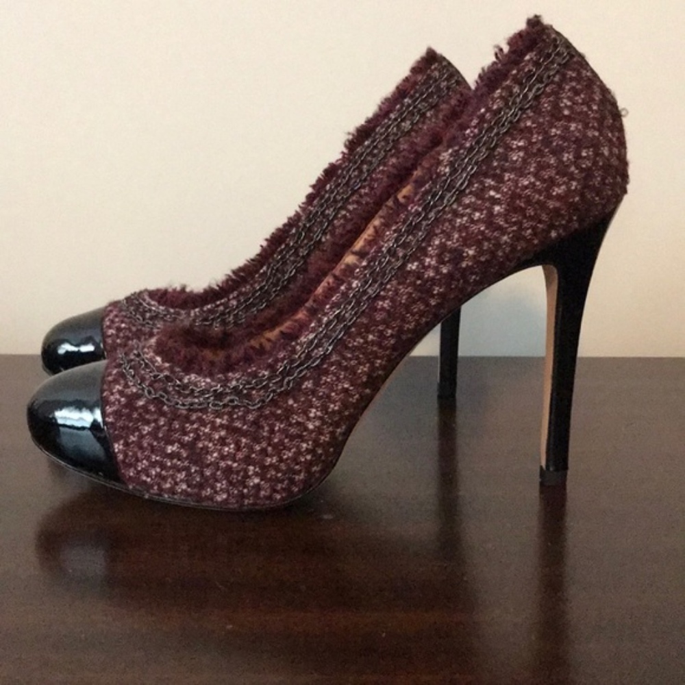 Brand New Ann Taylor Tweed Platform Pumps